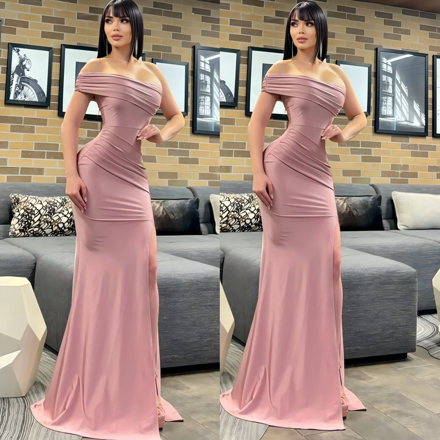 Vestido licra satinada ✨
