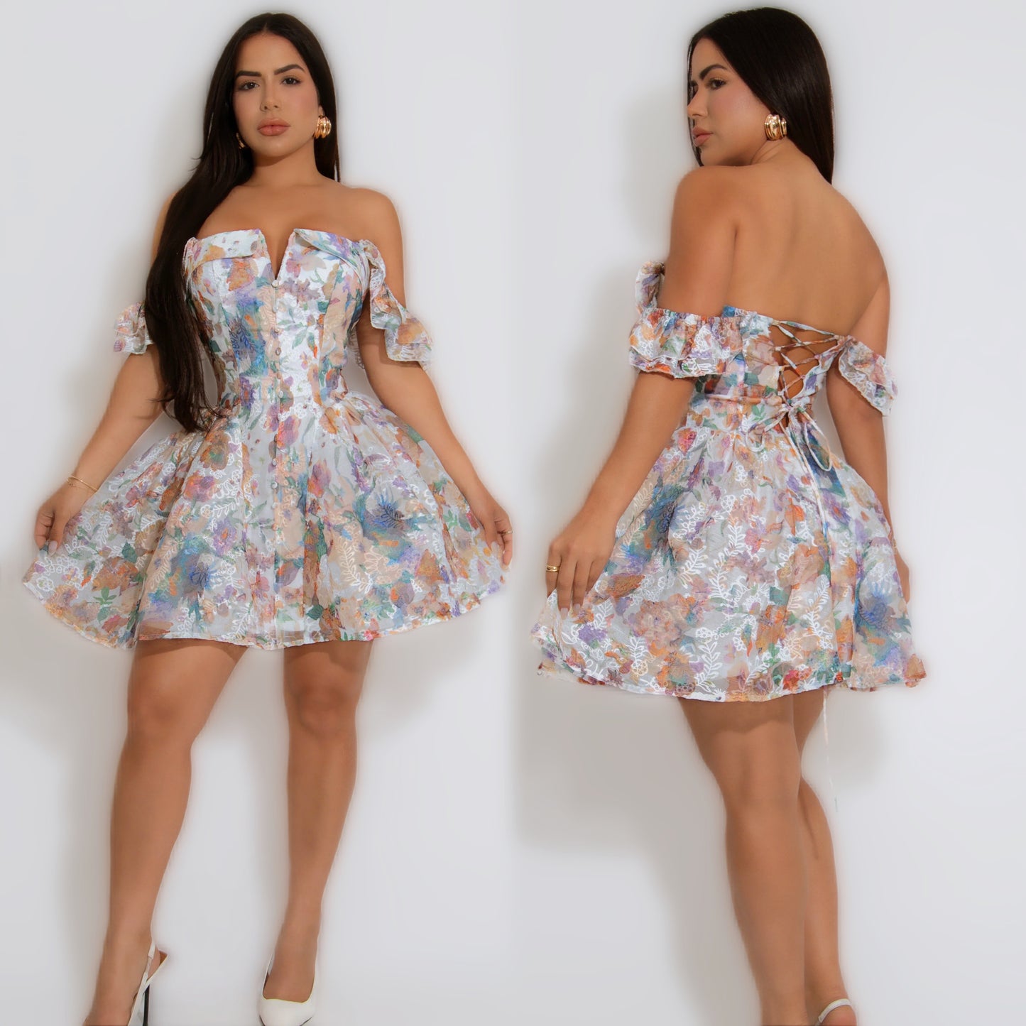 Mini vestido flores 🌺