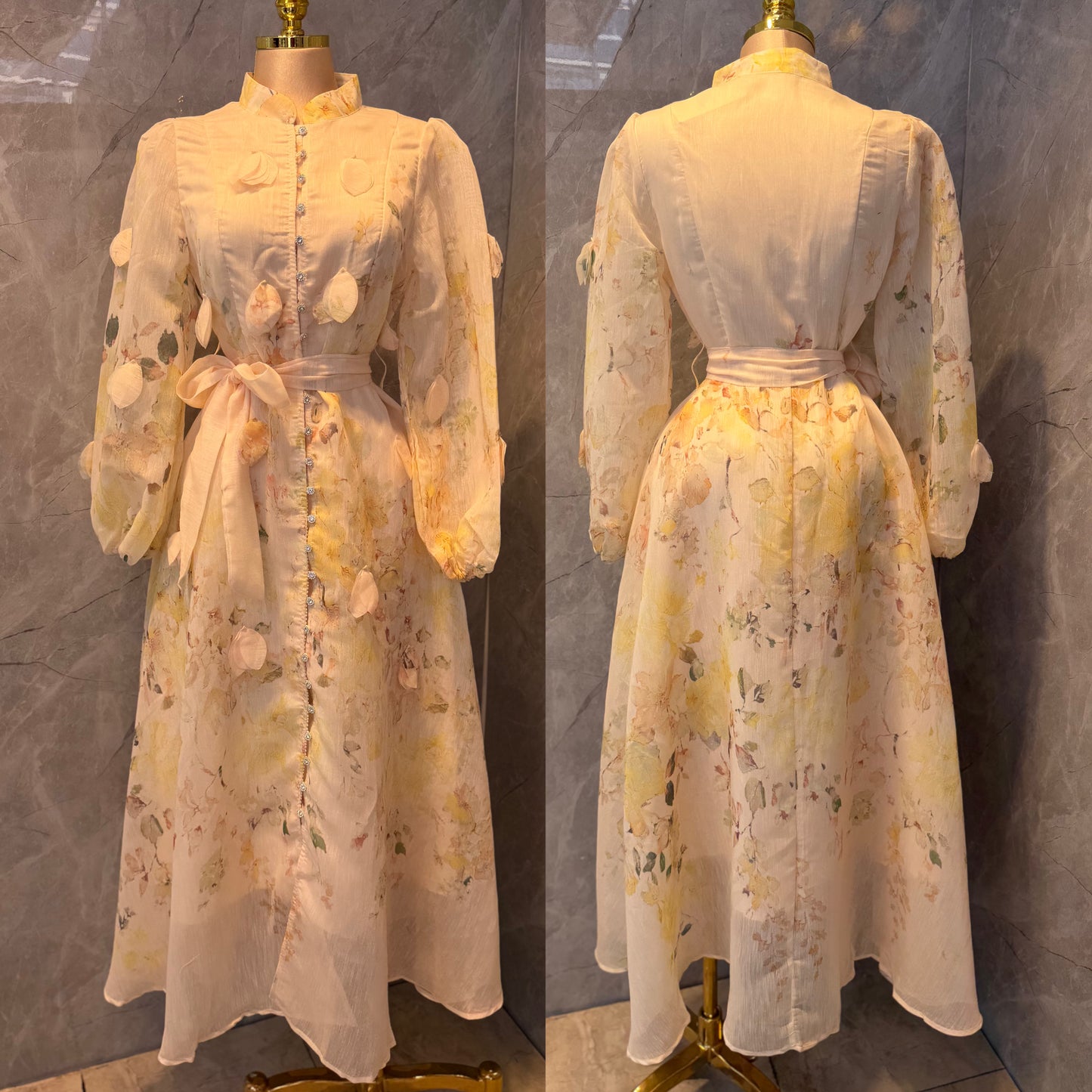 Vestido amarillo flores 💛✨