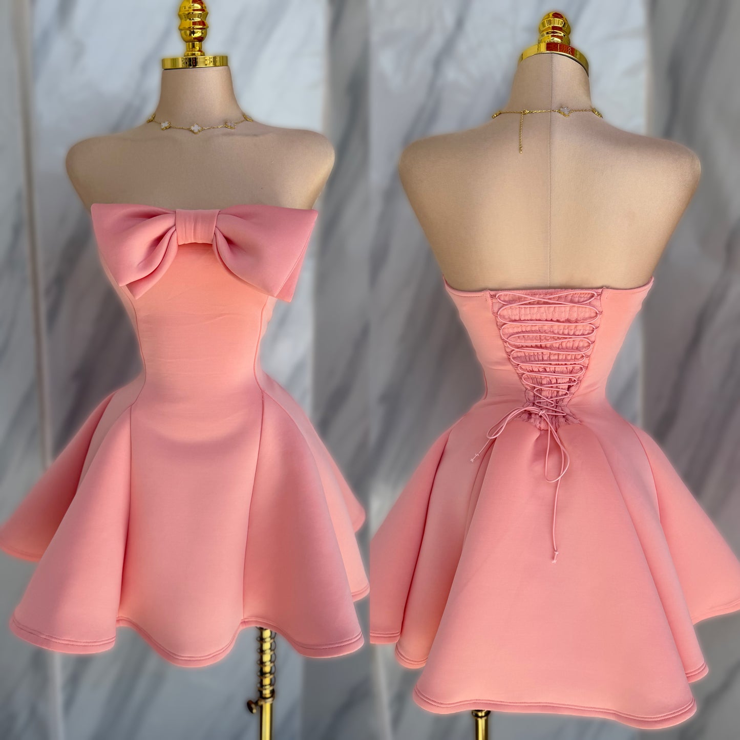 Vestido rosa corset 🩷