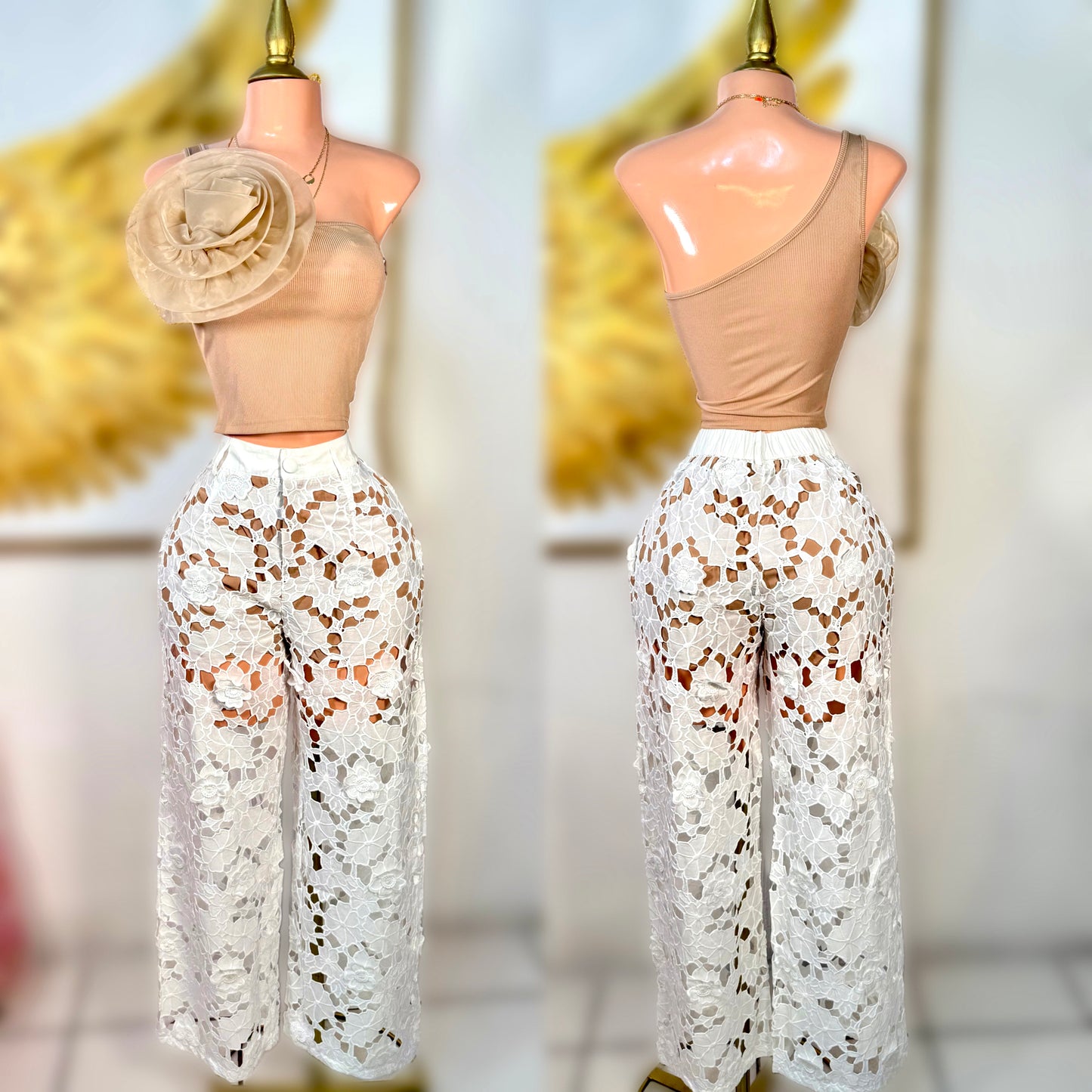 Conjunto pantalón encaje ✨