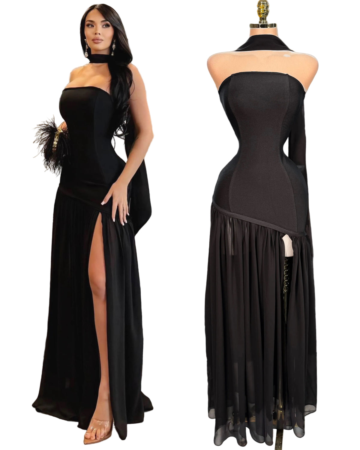 Vestido negro bandage 🖤