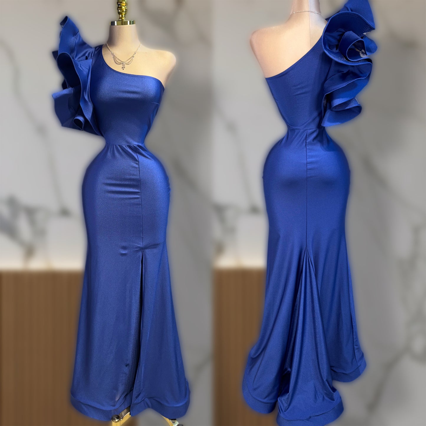 Vestido azul rey olán 💙