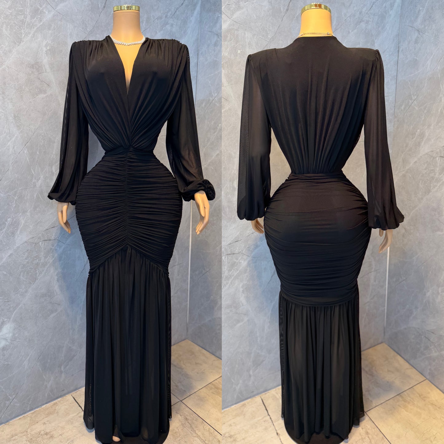 Vestido negro mesh ✨🖤