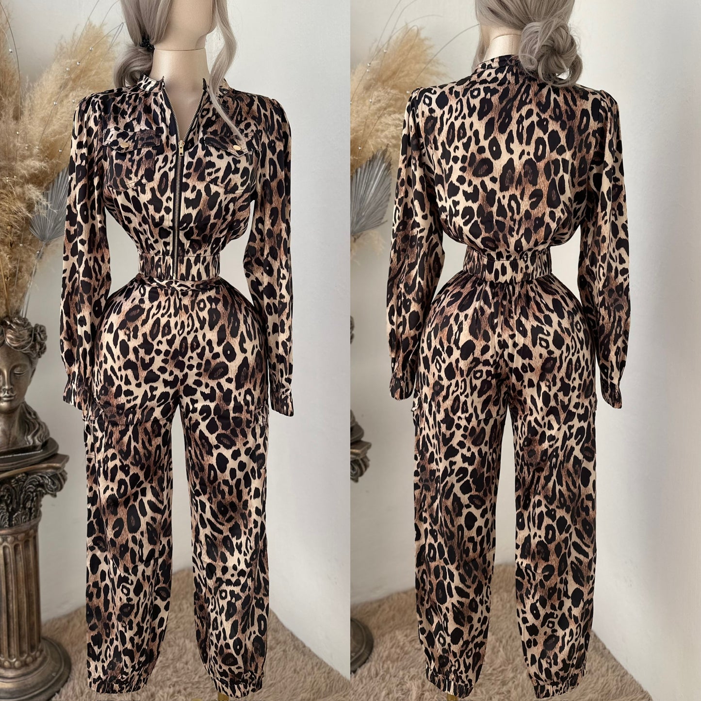 Conjunto animal print satín ✨