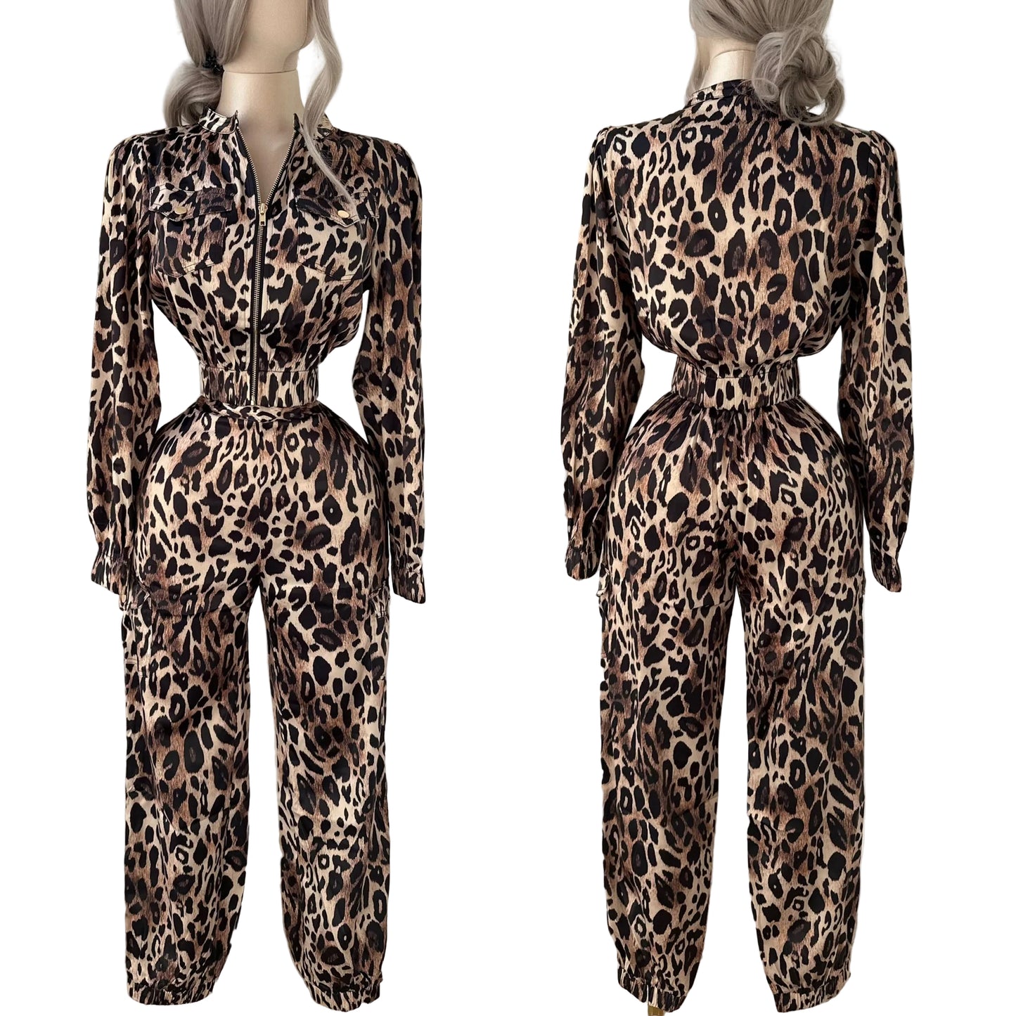 Conjunto animal print satín ✨