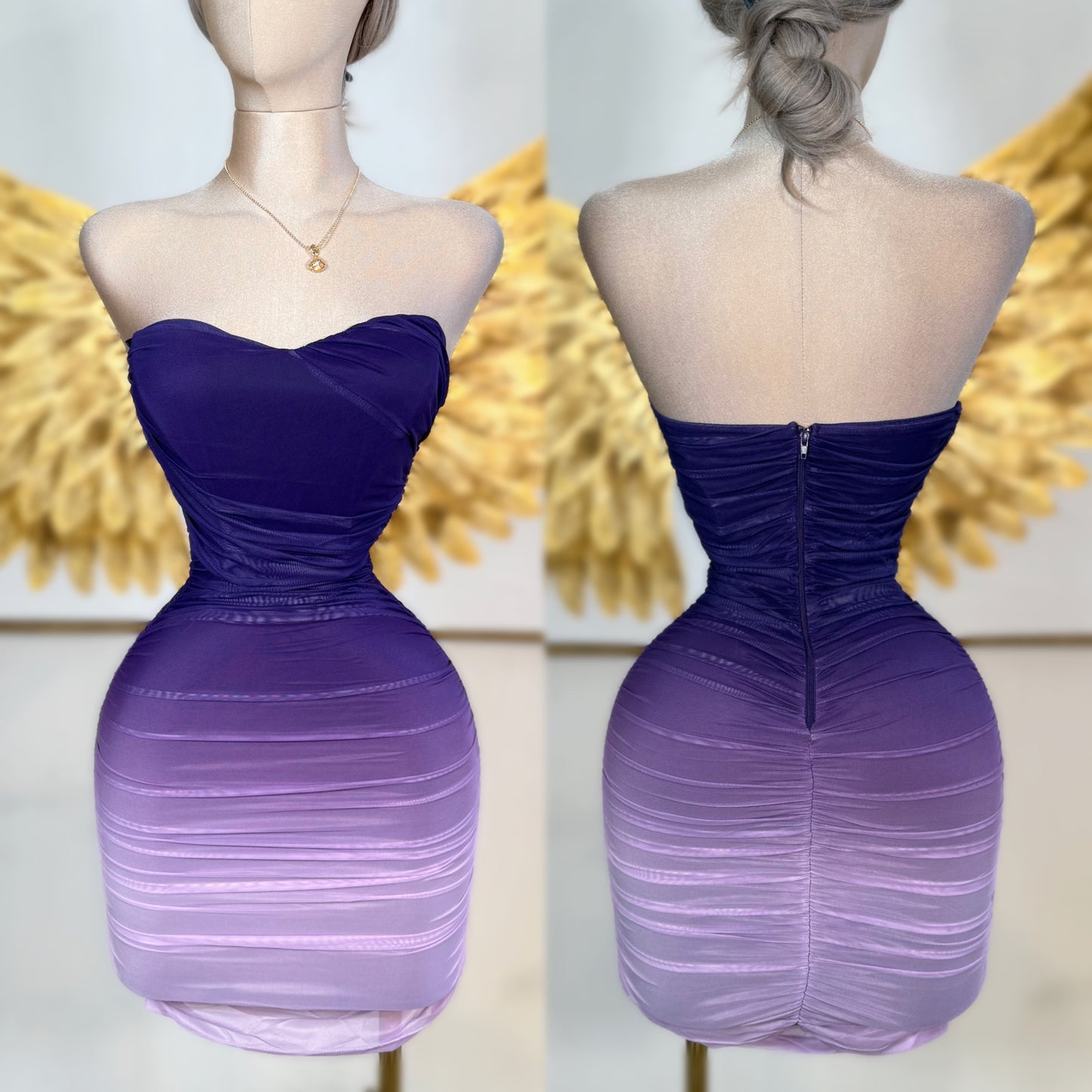 Vestido morado degradado 🩷💜