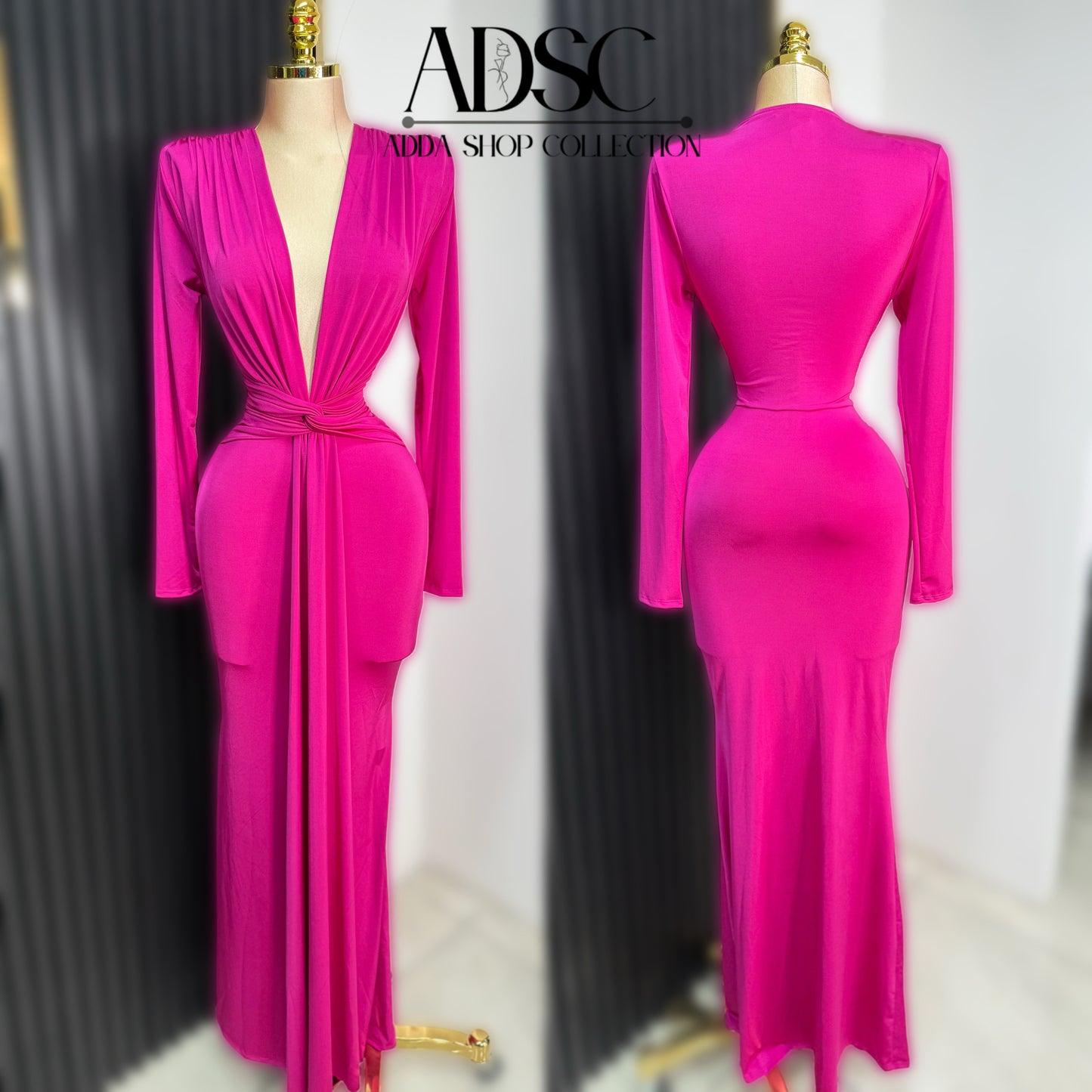 Vestido fucsia licra 🩷