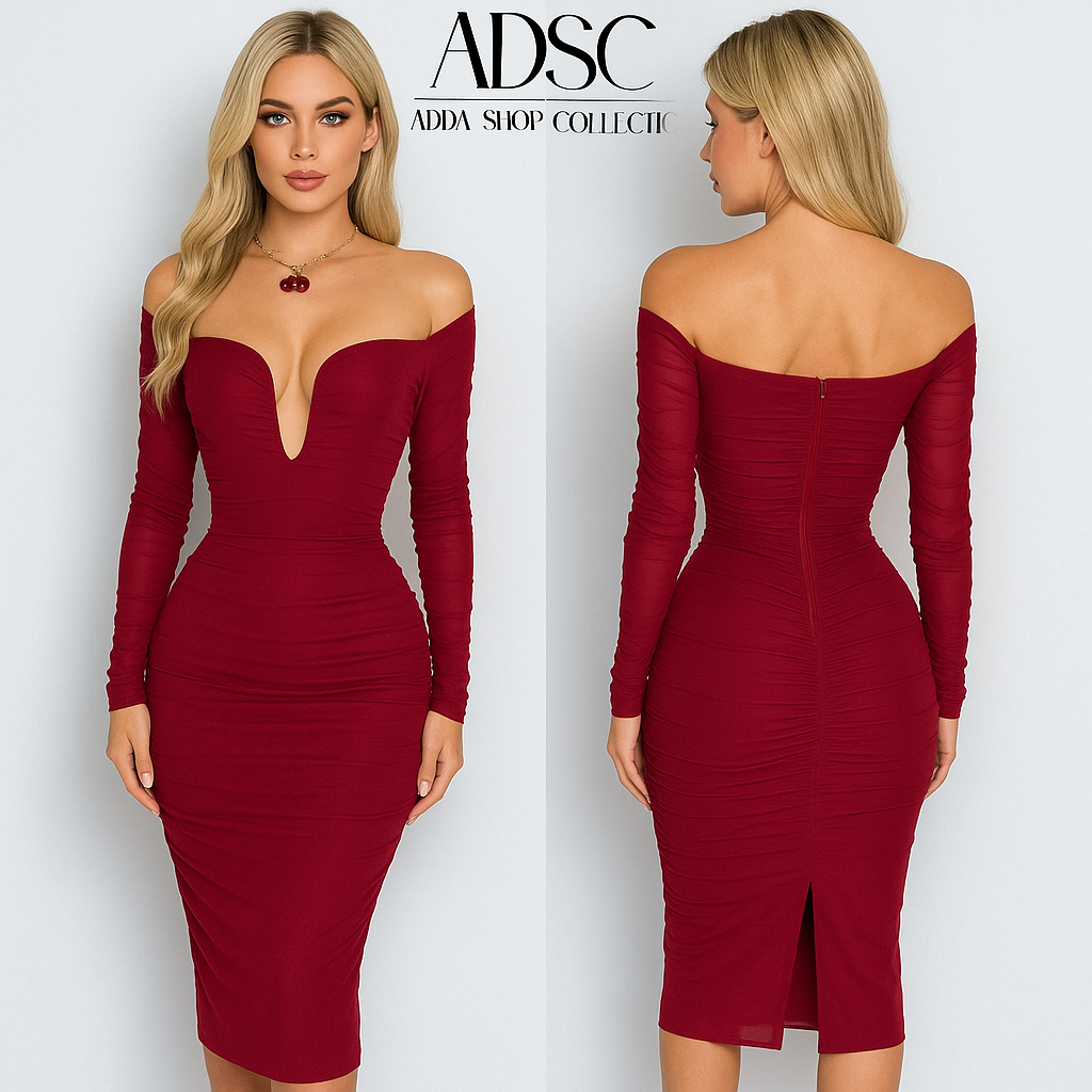 Vestido tinto mesh ❤️