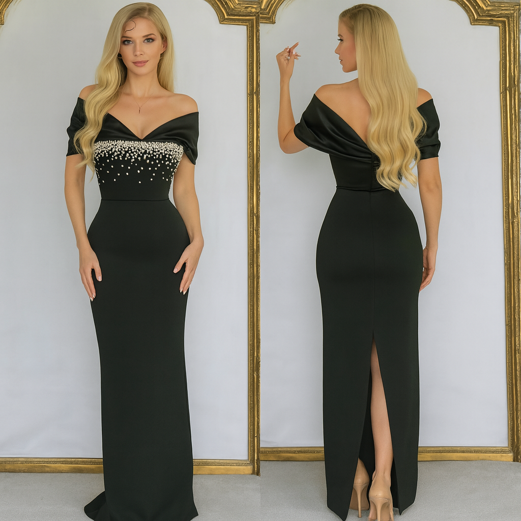 Vestido negro bandage pedrería 🖤✨