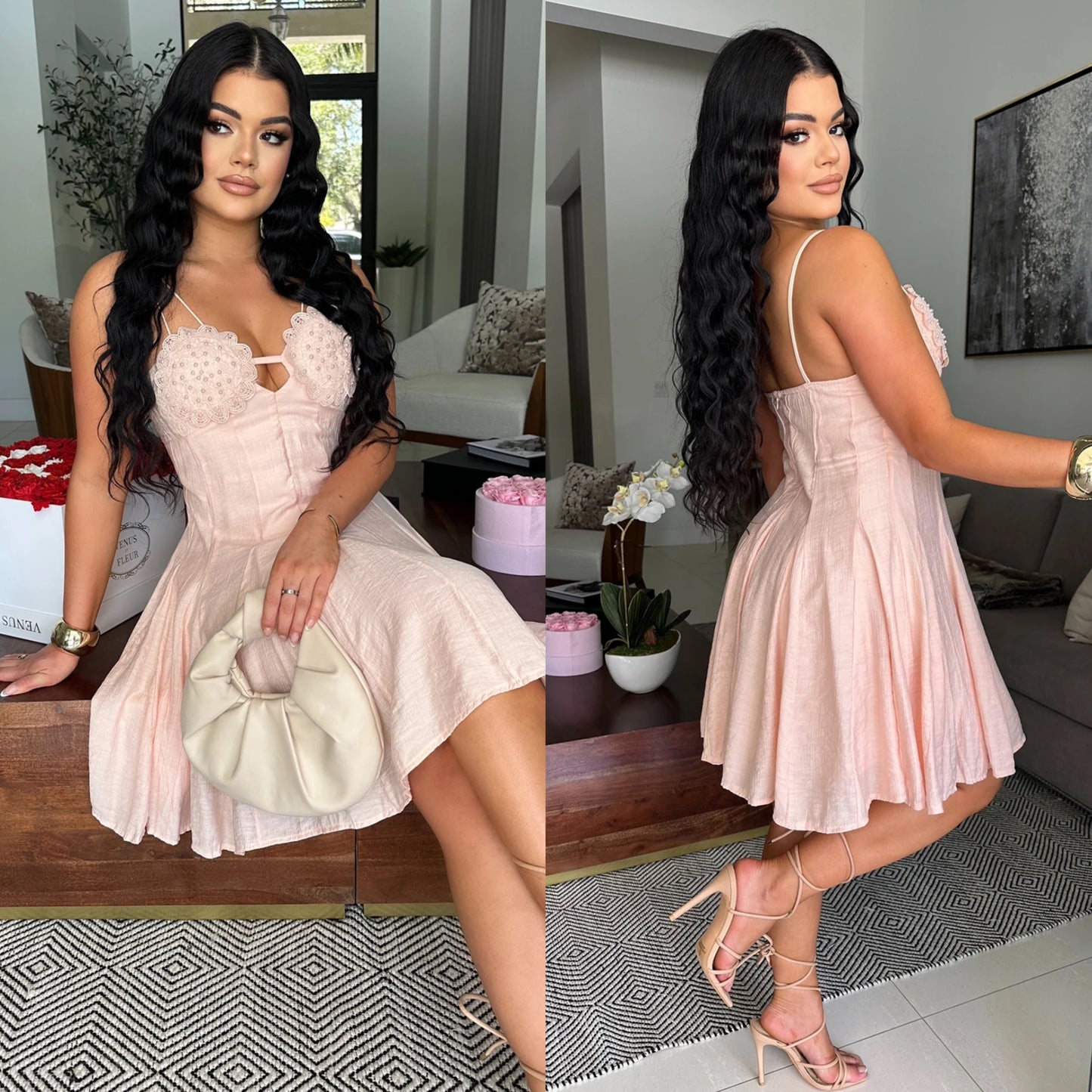 Vestido tipo lino 💕