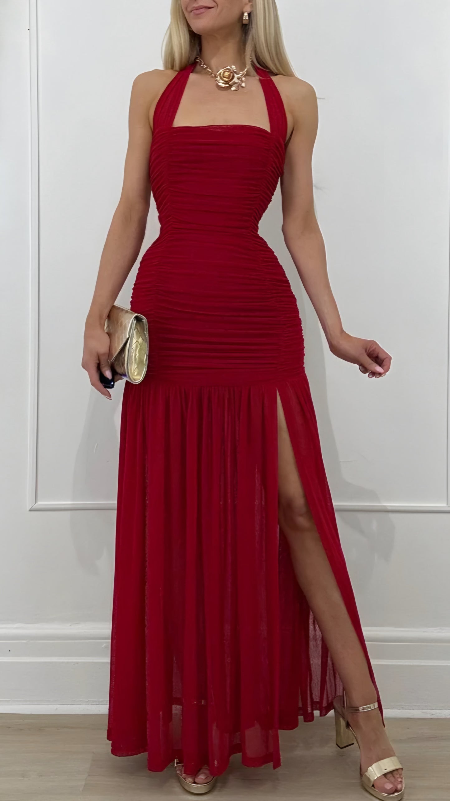 Vestido rojo mesh 🌹