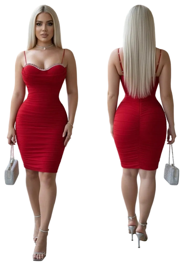 Vestido rojo mesh ❤️