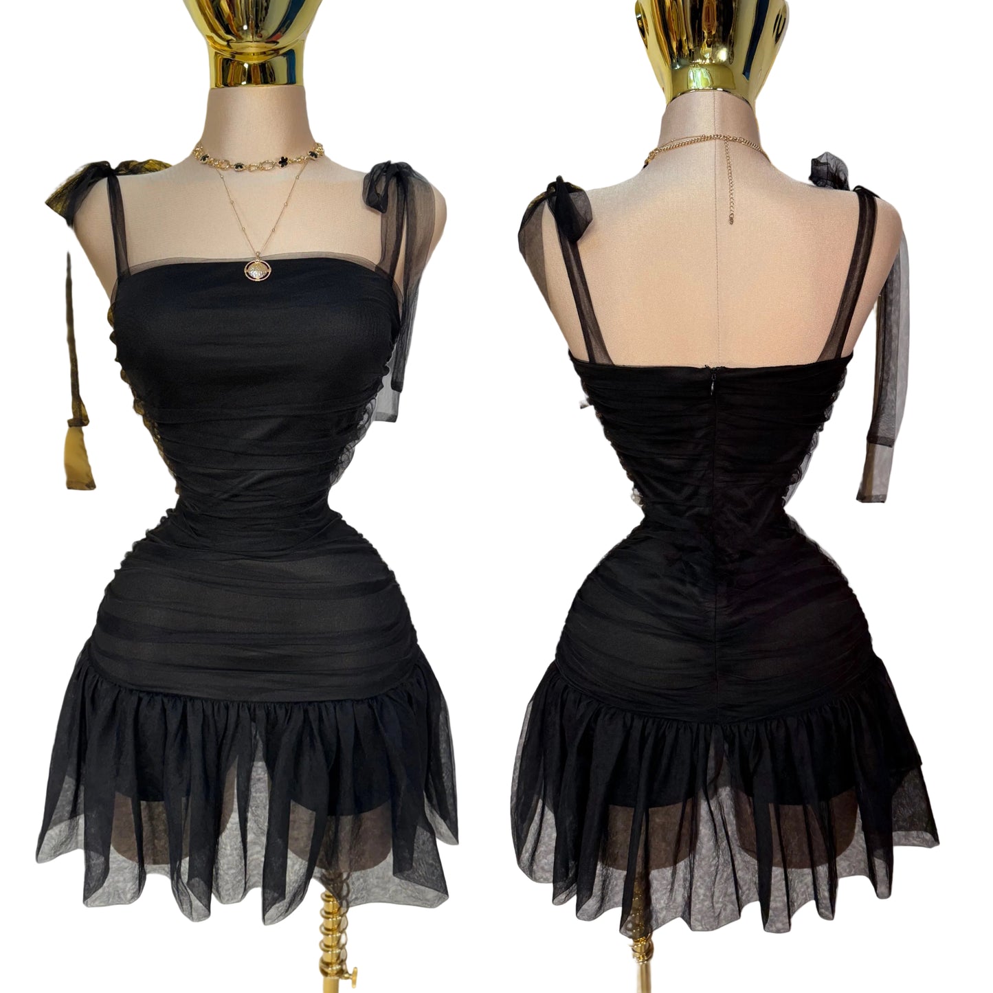 Vestido negro short 🖤