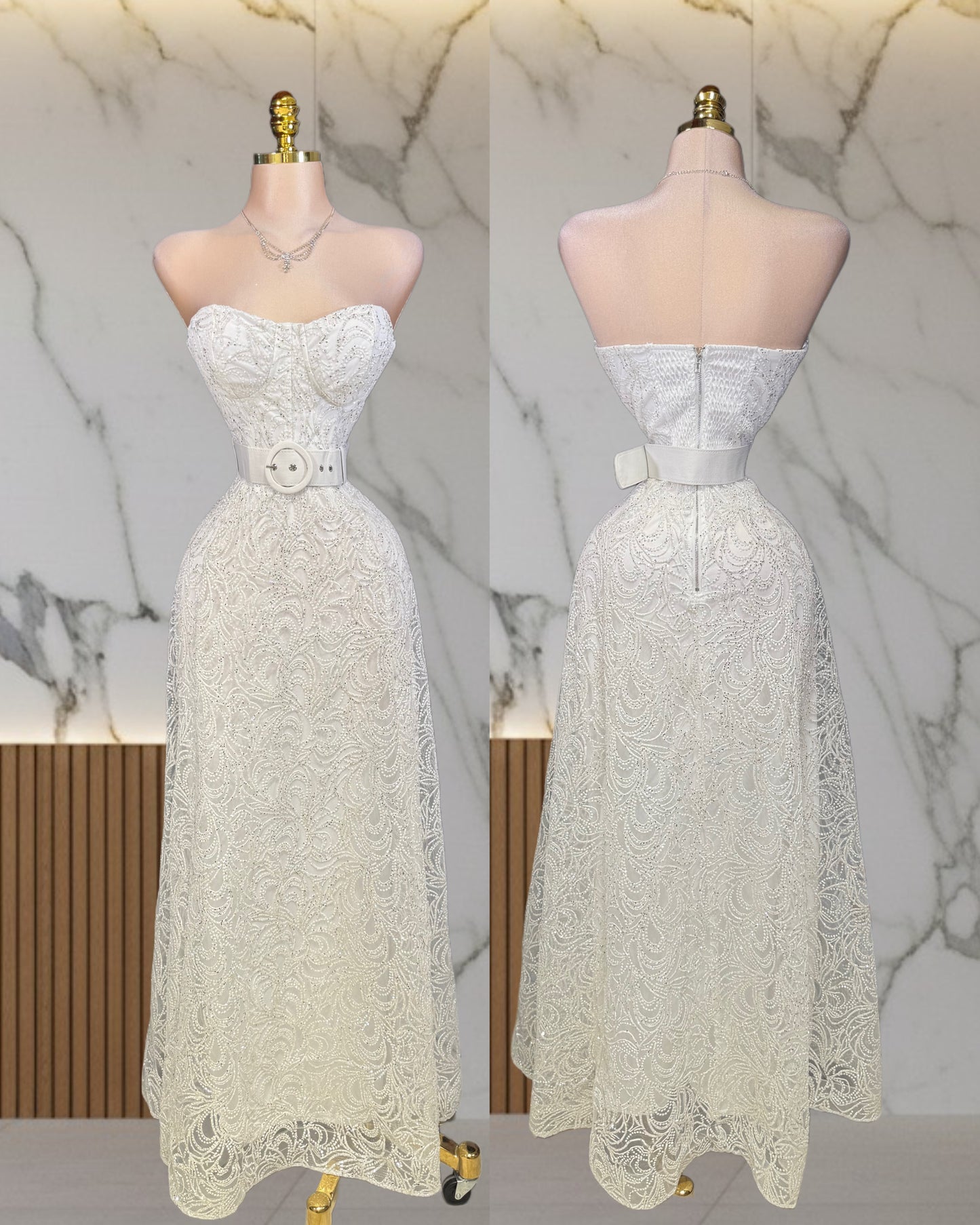 Vestido blanco glitter ✨🤍