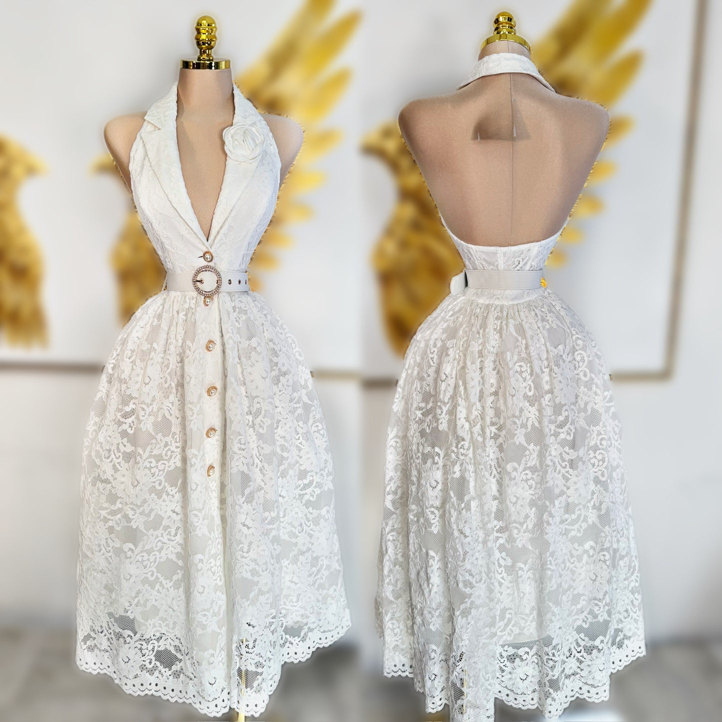 Vestido blanco encaje ✨