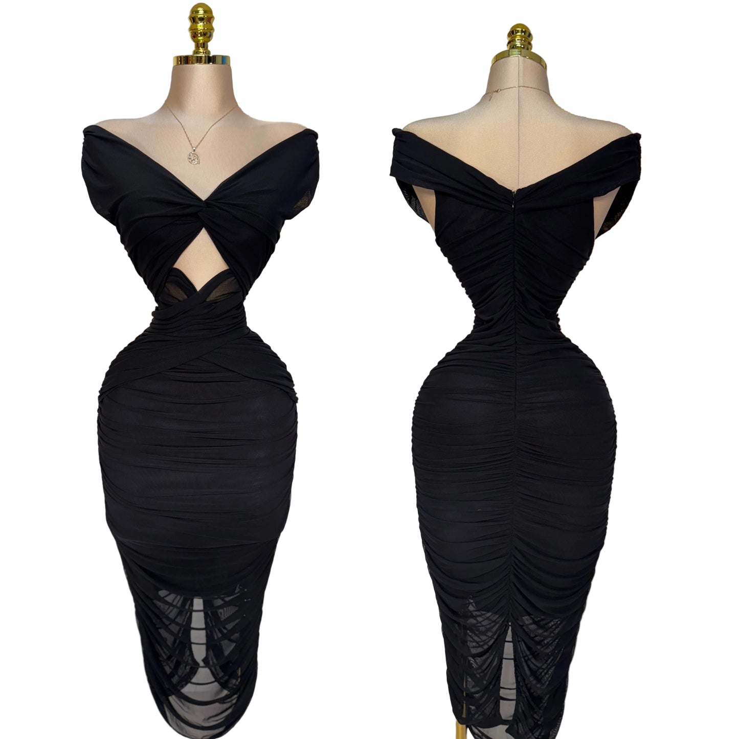 Vestido negro mesh 🖤