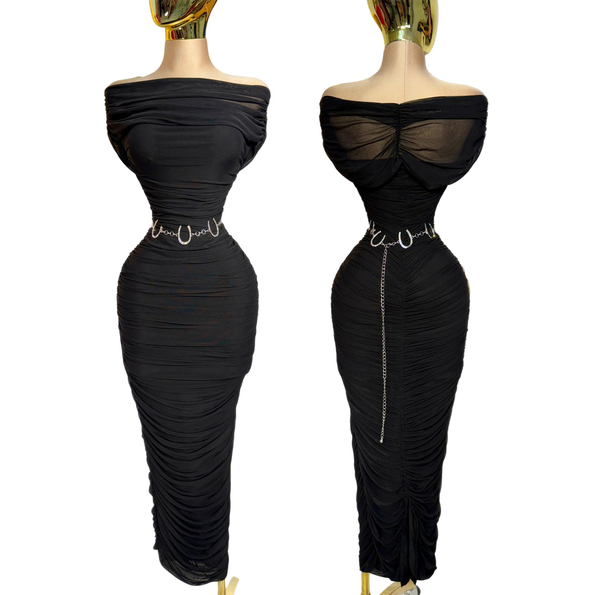 Vestido negro mesh 🖤