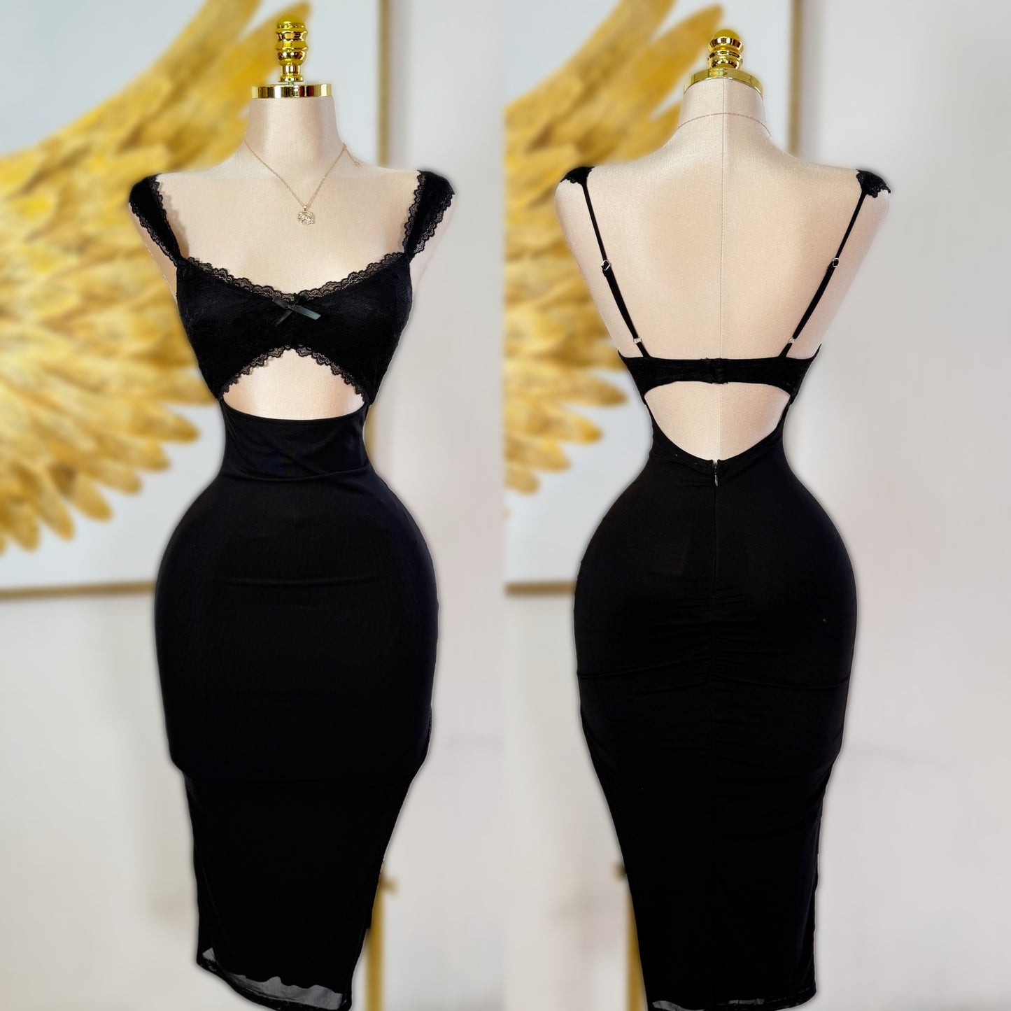 Vestido negro encaje 🖤