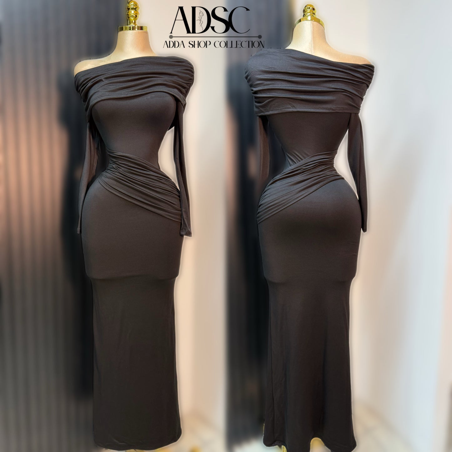 Vestido negro doble licra 🖤