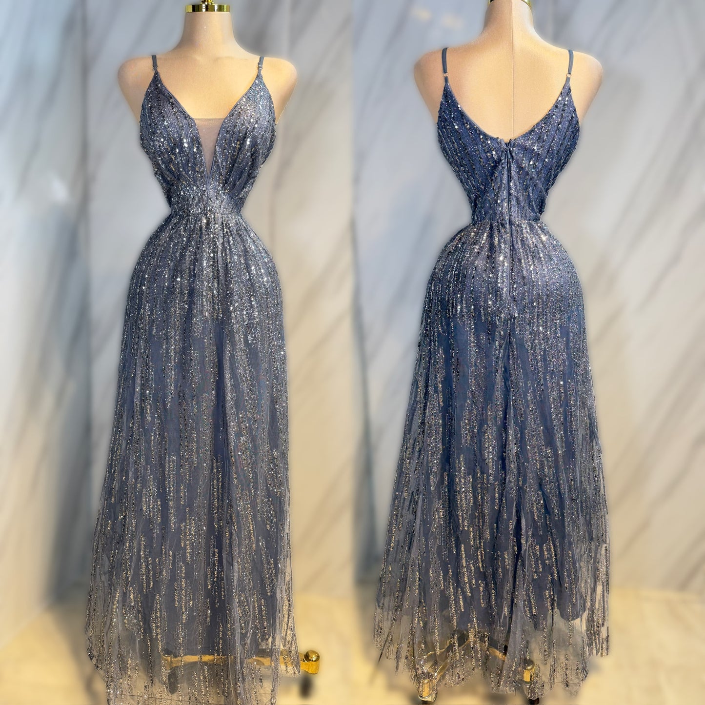 Vestido azul glitter 💙