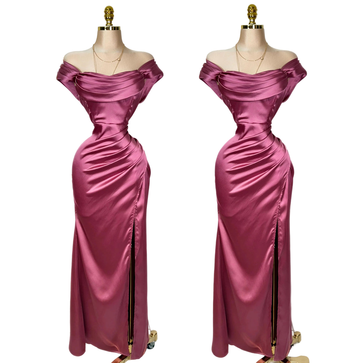 Vestido rosa satín 🌸
