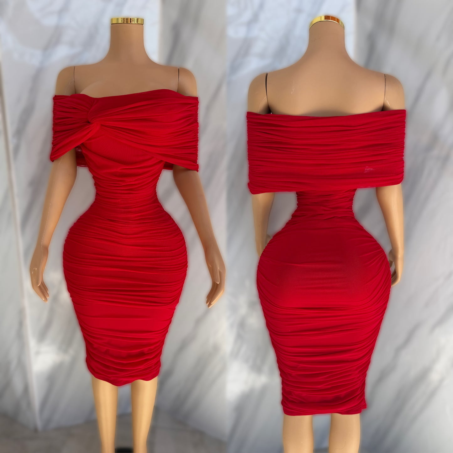 Vestid rojo mesh ❤️