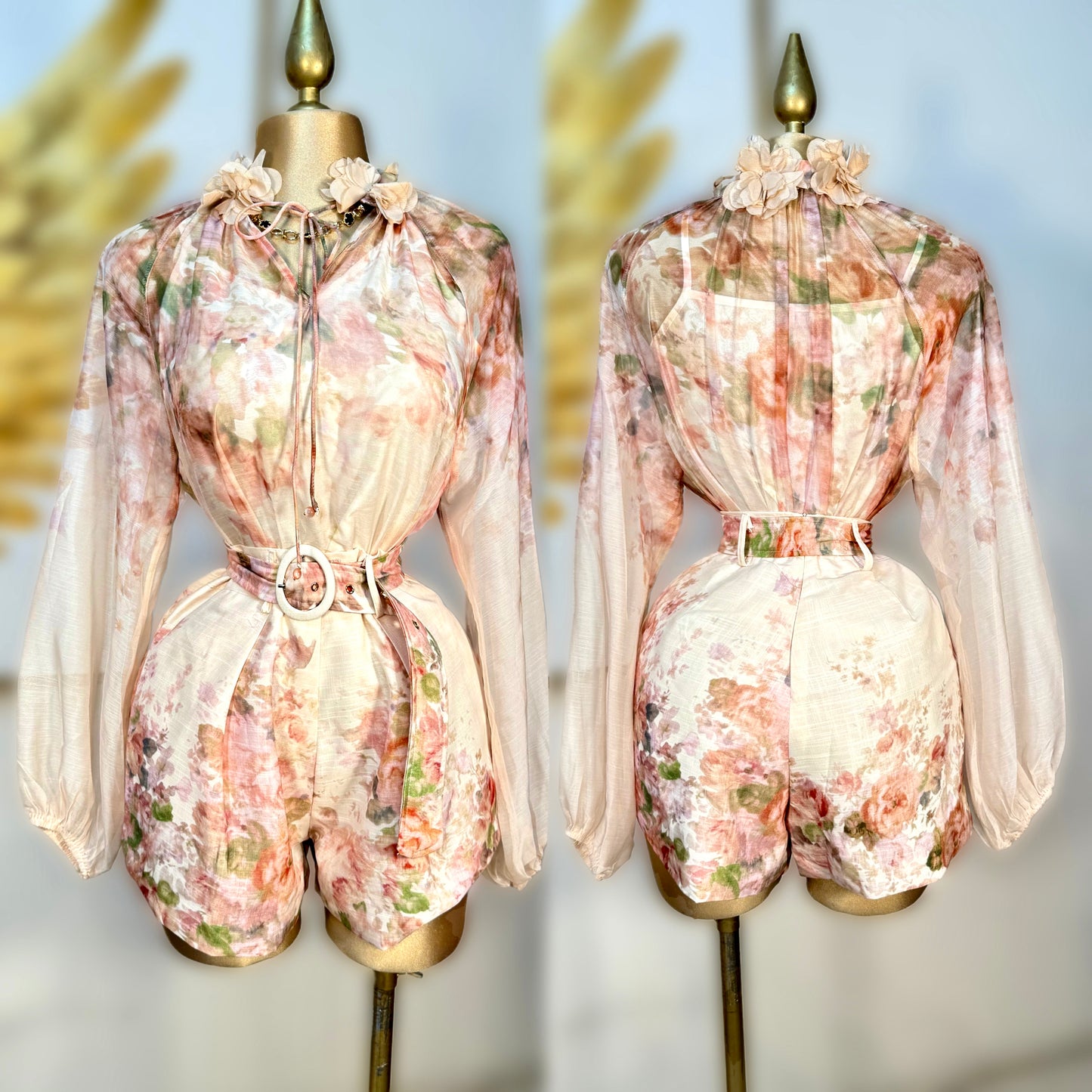 Conjunto short y blusa flores 💐