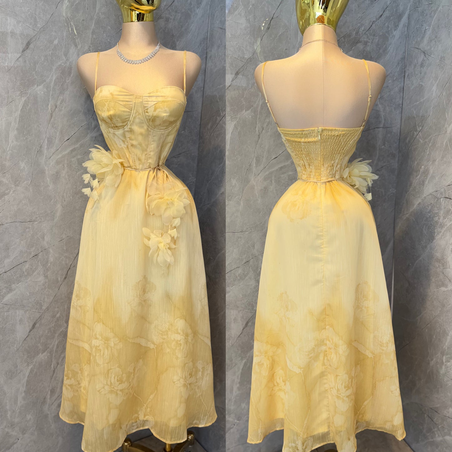 Vestido amarillo flores ✨💛