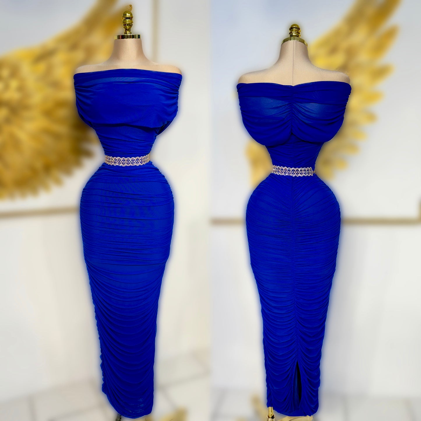 Vestido azul rey mesh 💙