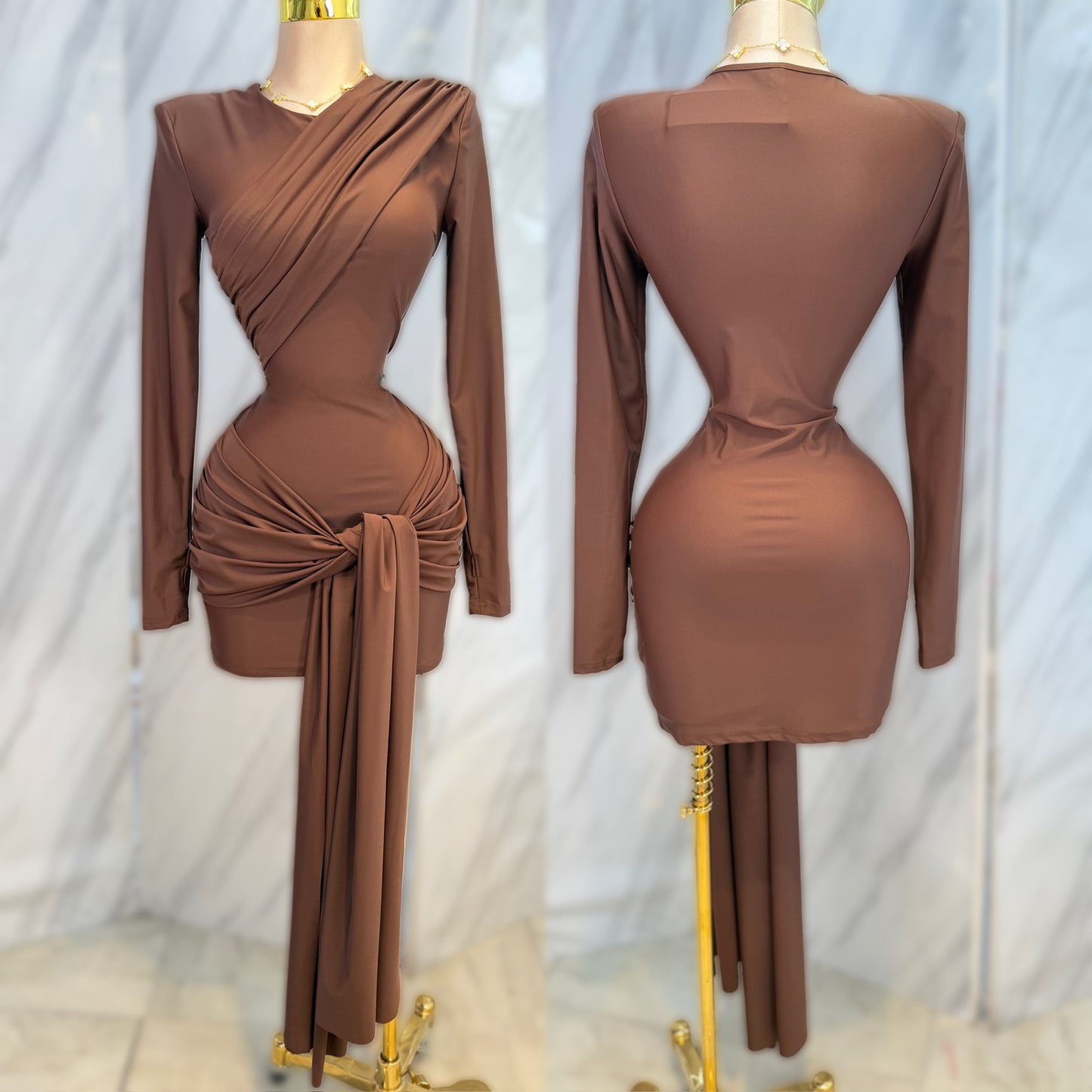 Vestido café licra 🤎