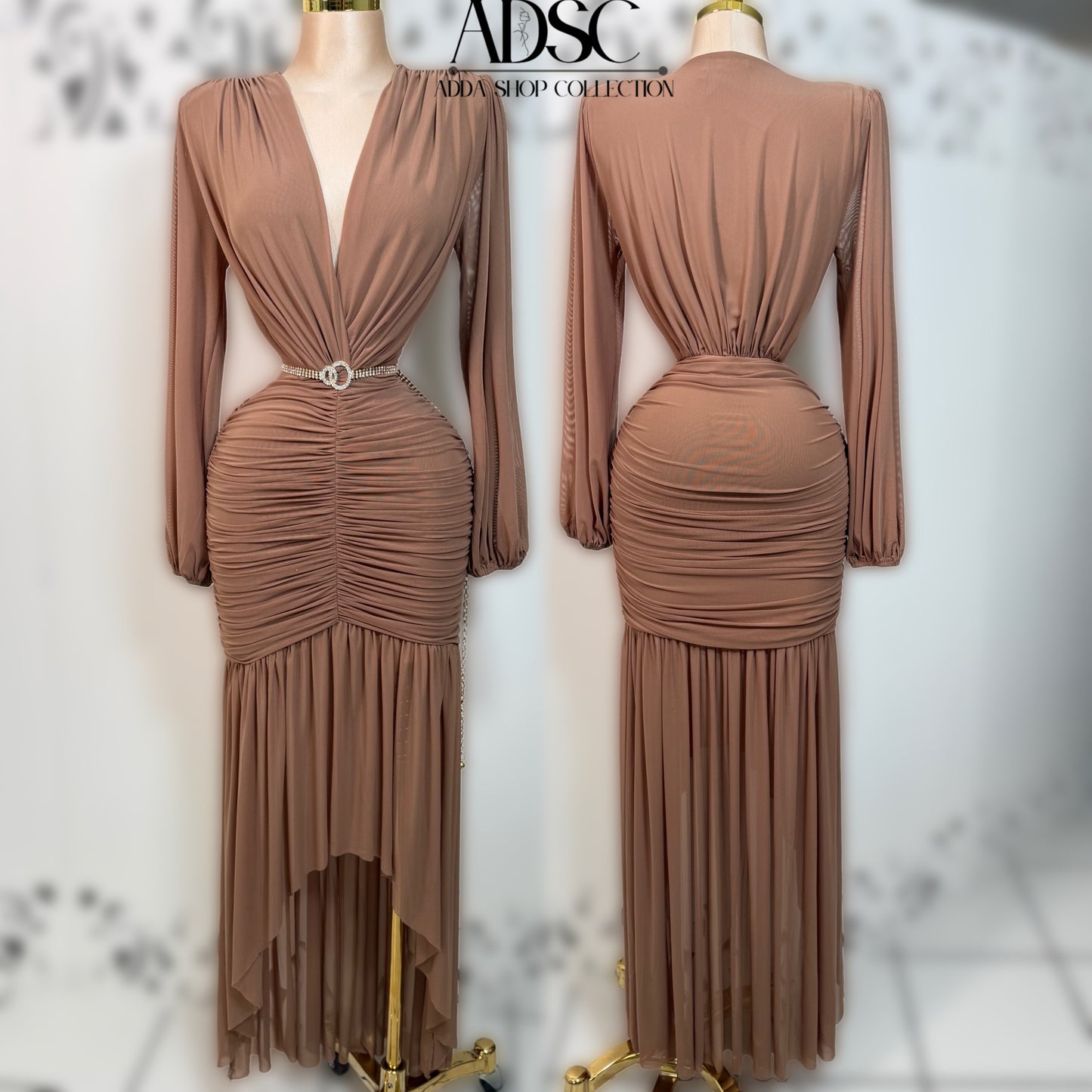Vestido café mesh 🤎