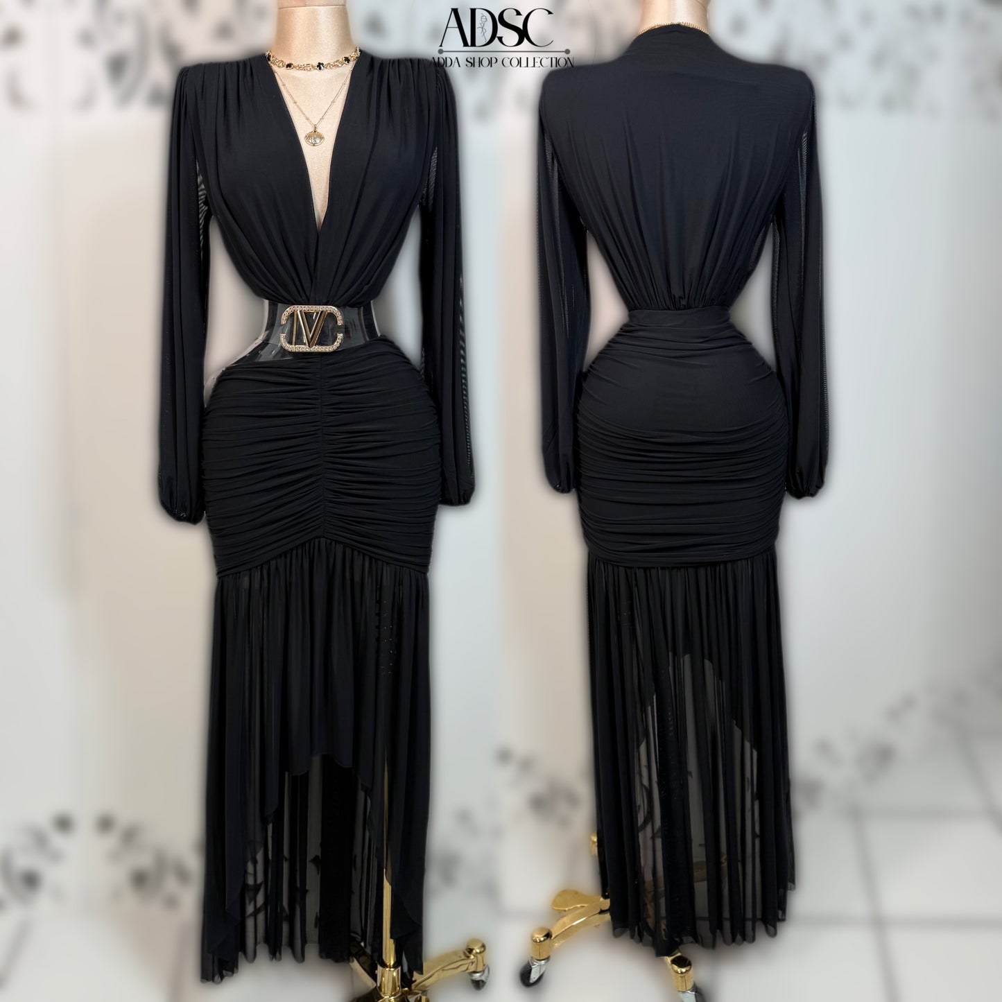 Vestido negro mesh 🖤