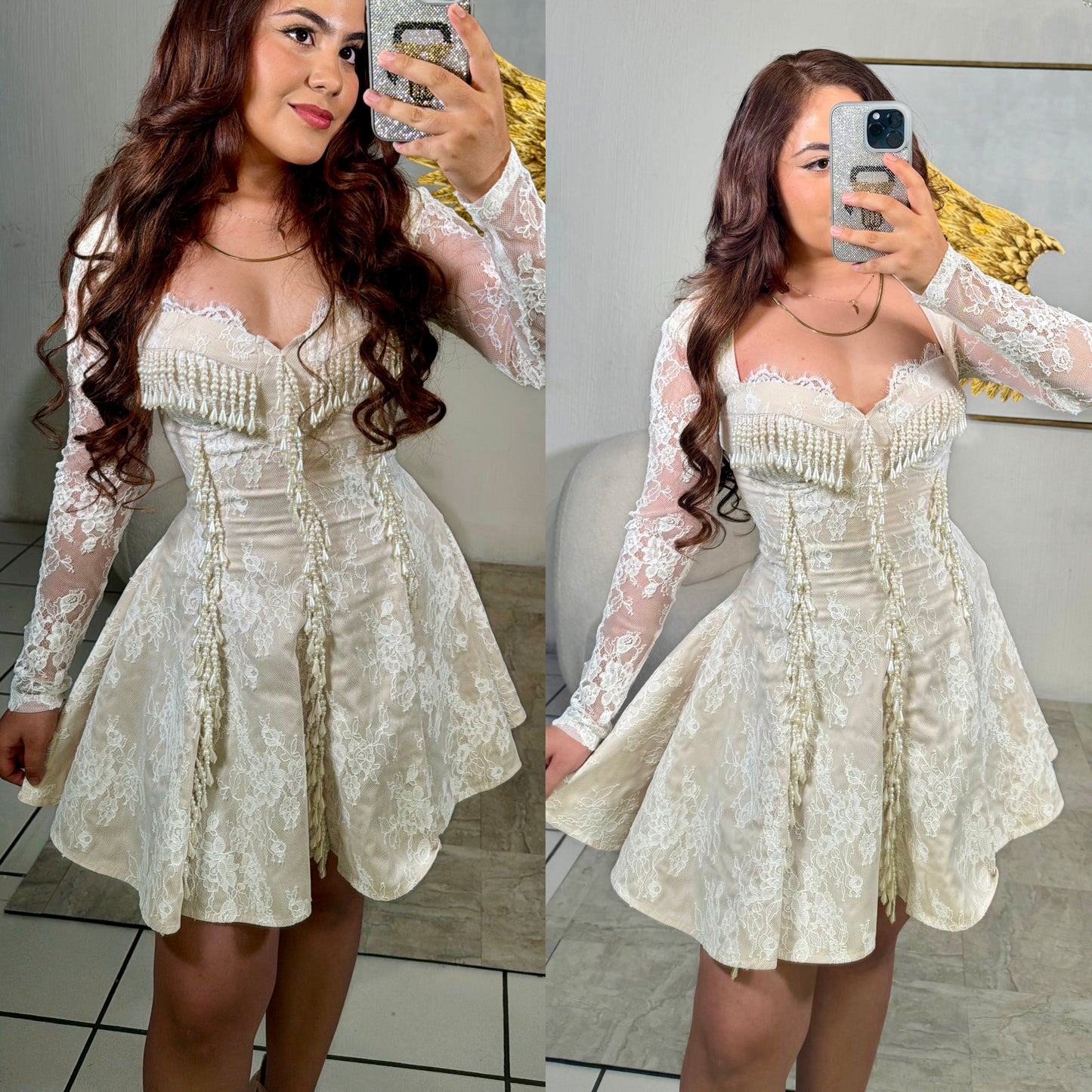 Vestido blanco encaje 🪽🤍