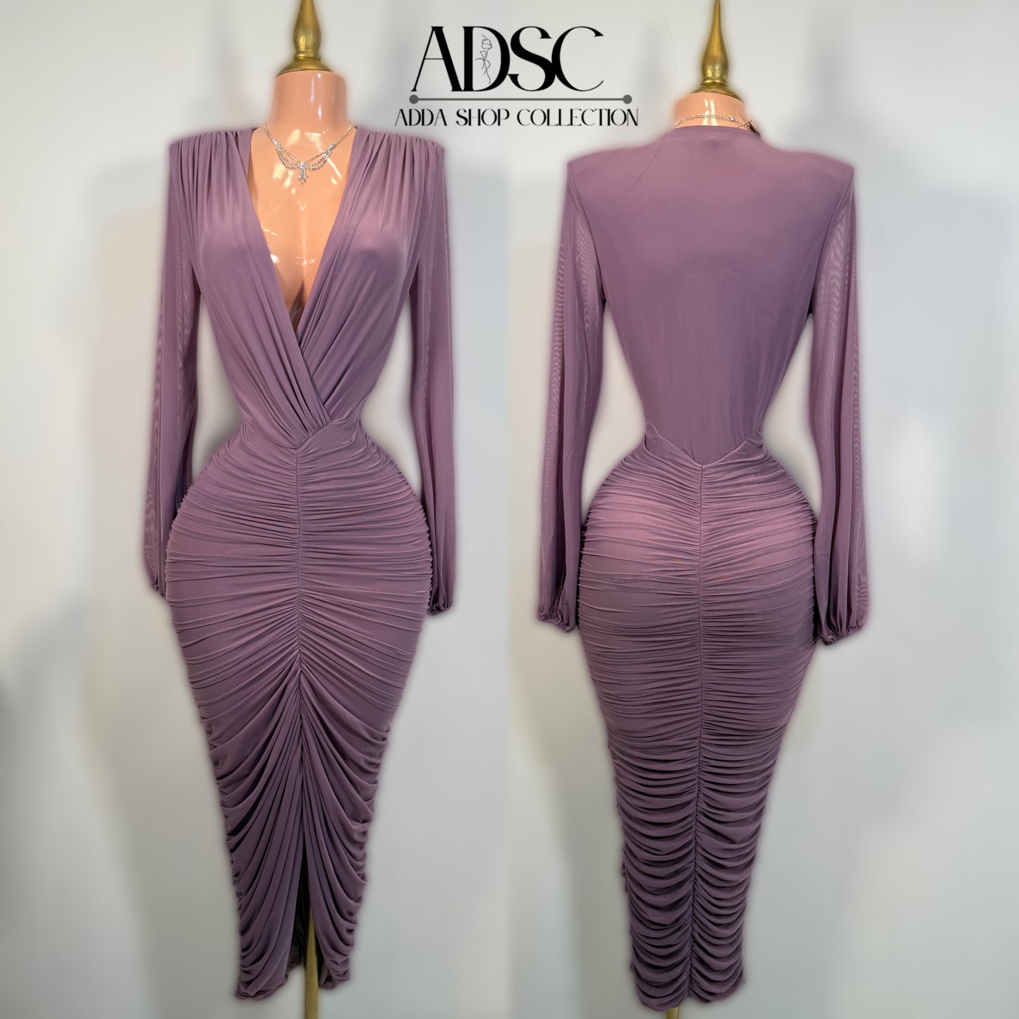 Vestido lila mesh 💜