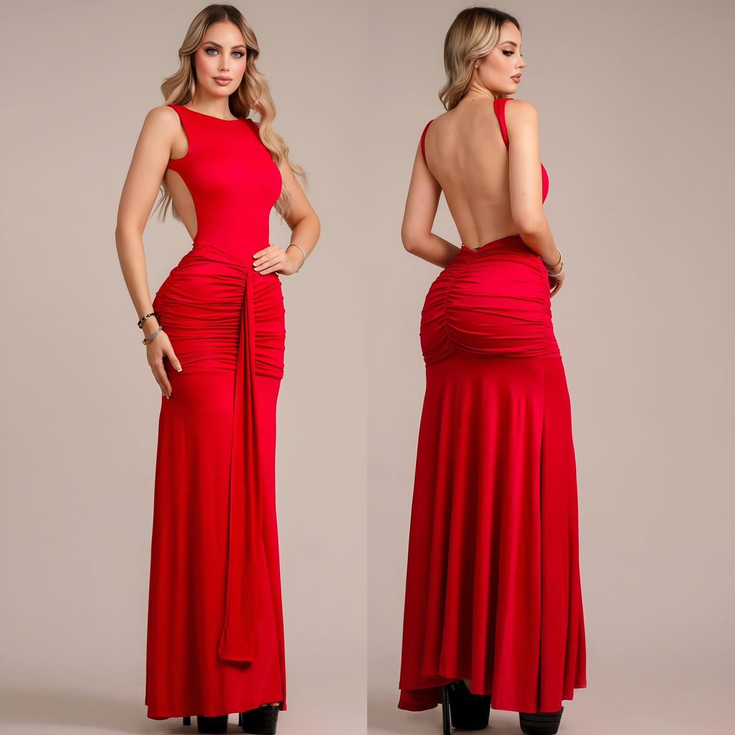 Vestido rojo doble licra ❤️