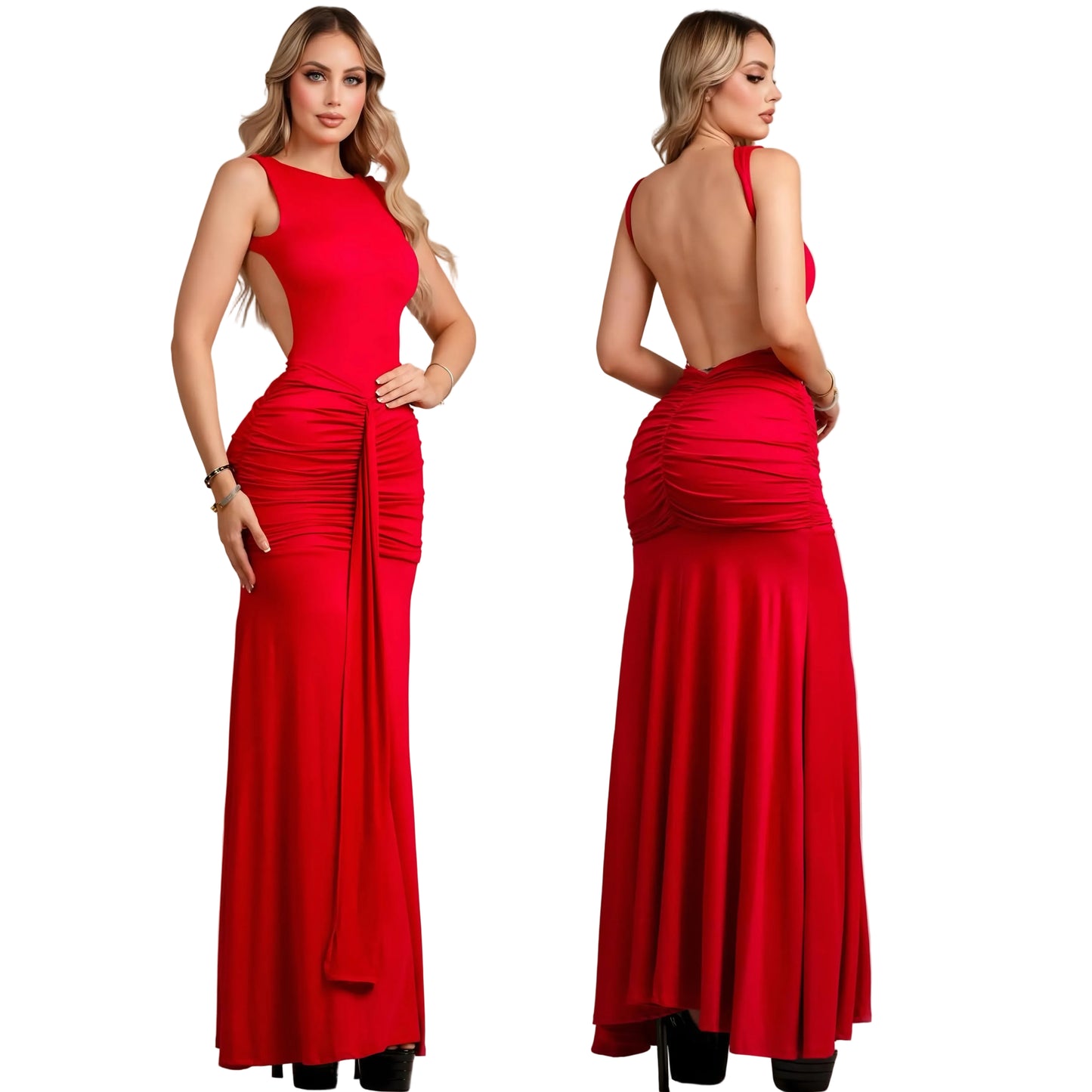 Vestido rojo doble licra ❤️