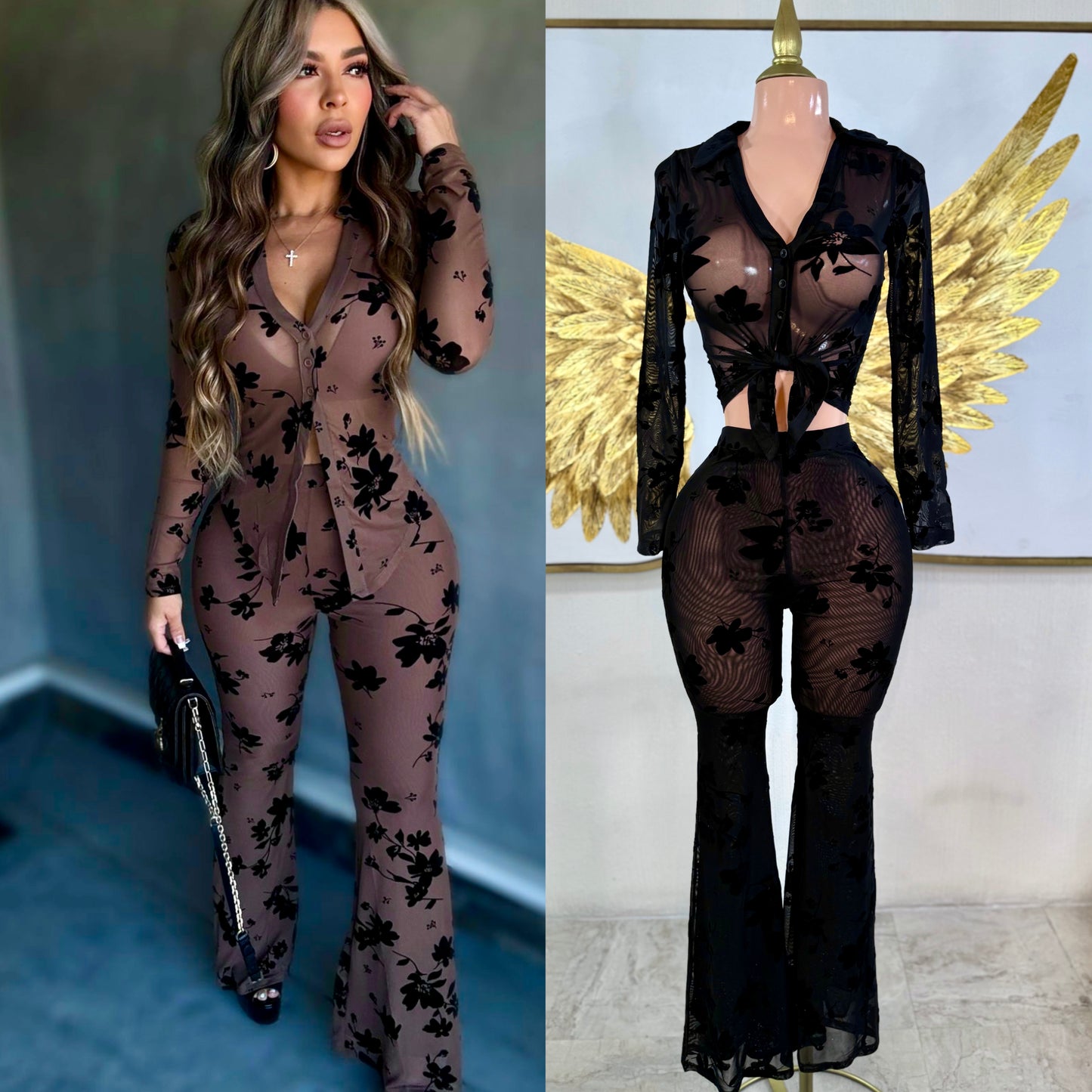 Set mesh negro