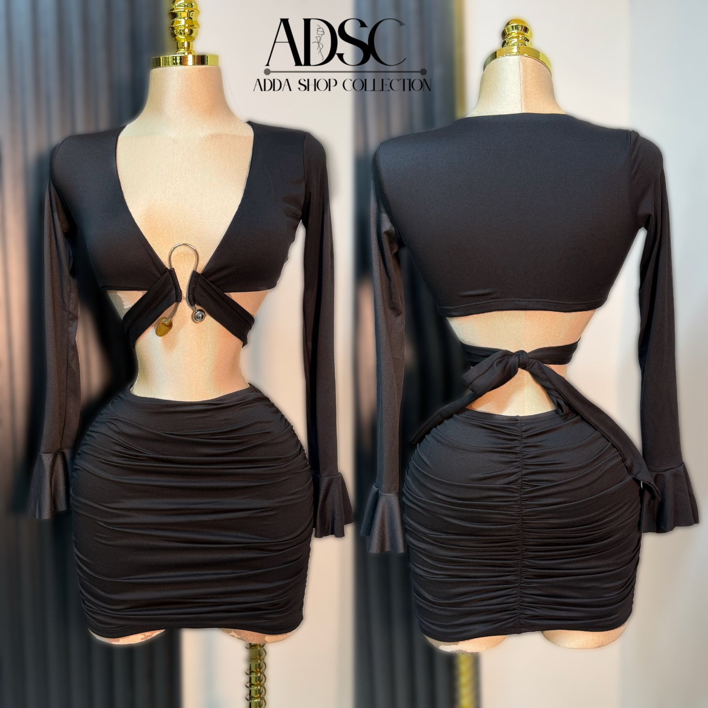 Conjunto negro doble licra 🖤