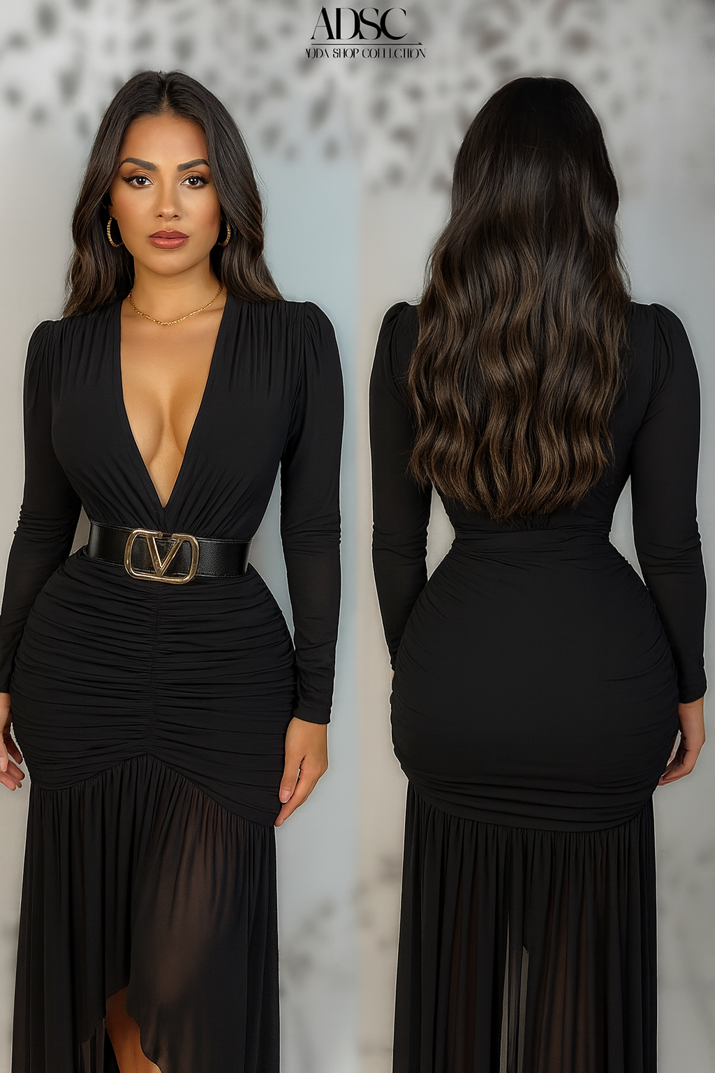 Vestido negro mesh 🖤