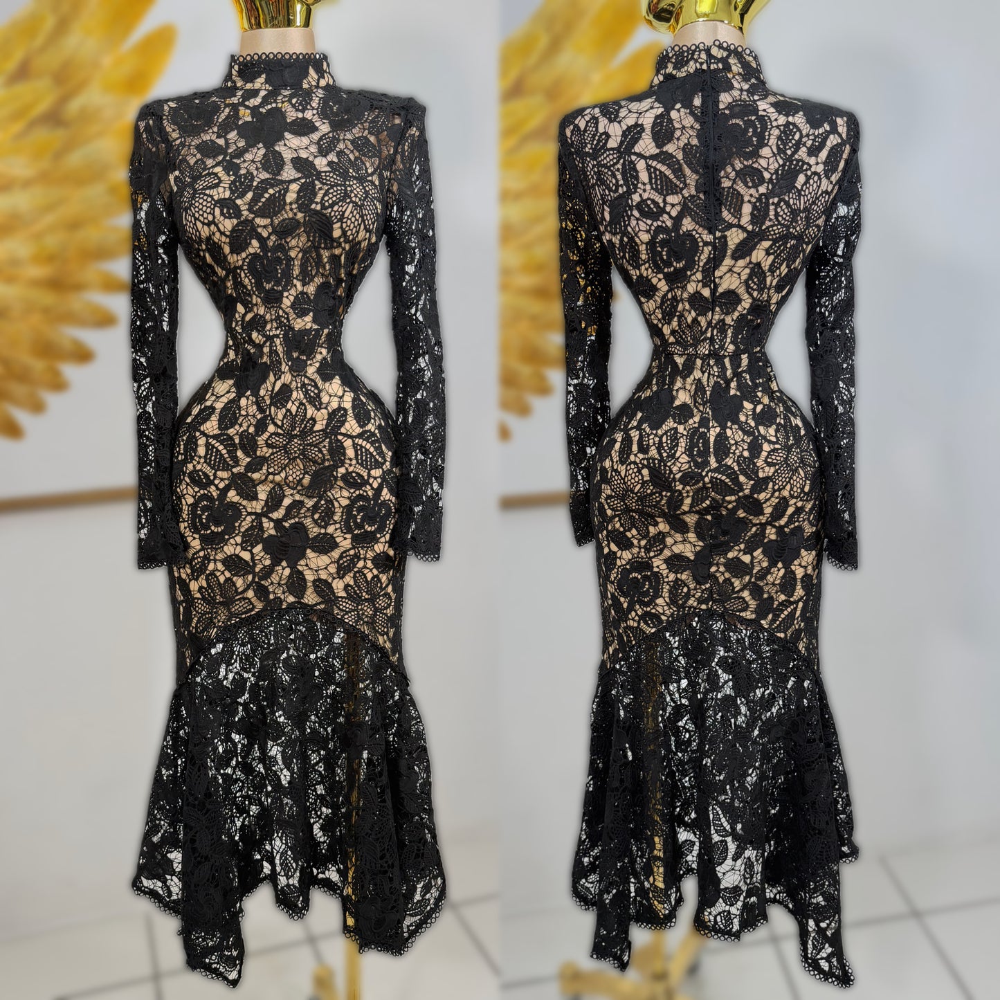 Vestido negro encaje 🖤