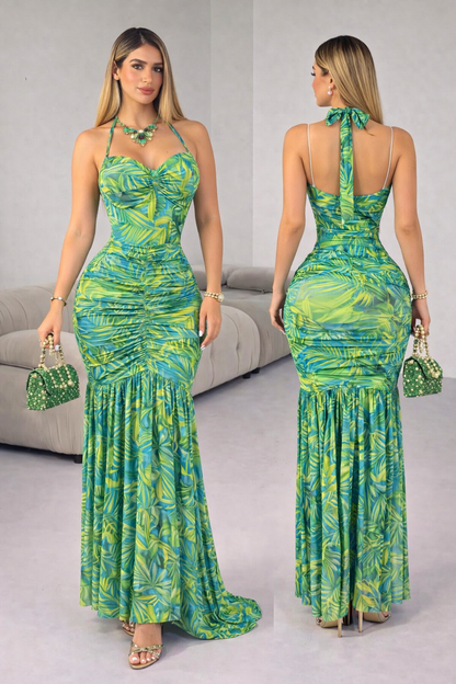 Vestido verde mesh 💚