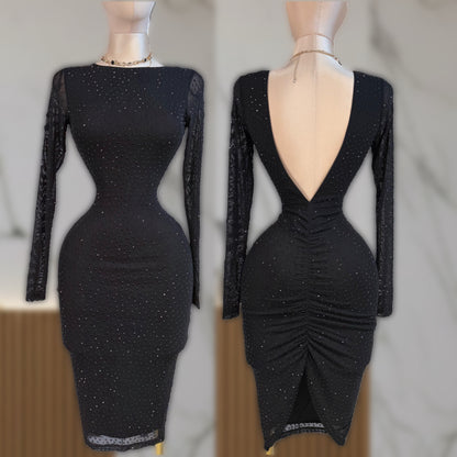 Vestido negro pedrería ✨🖤