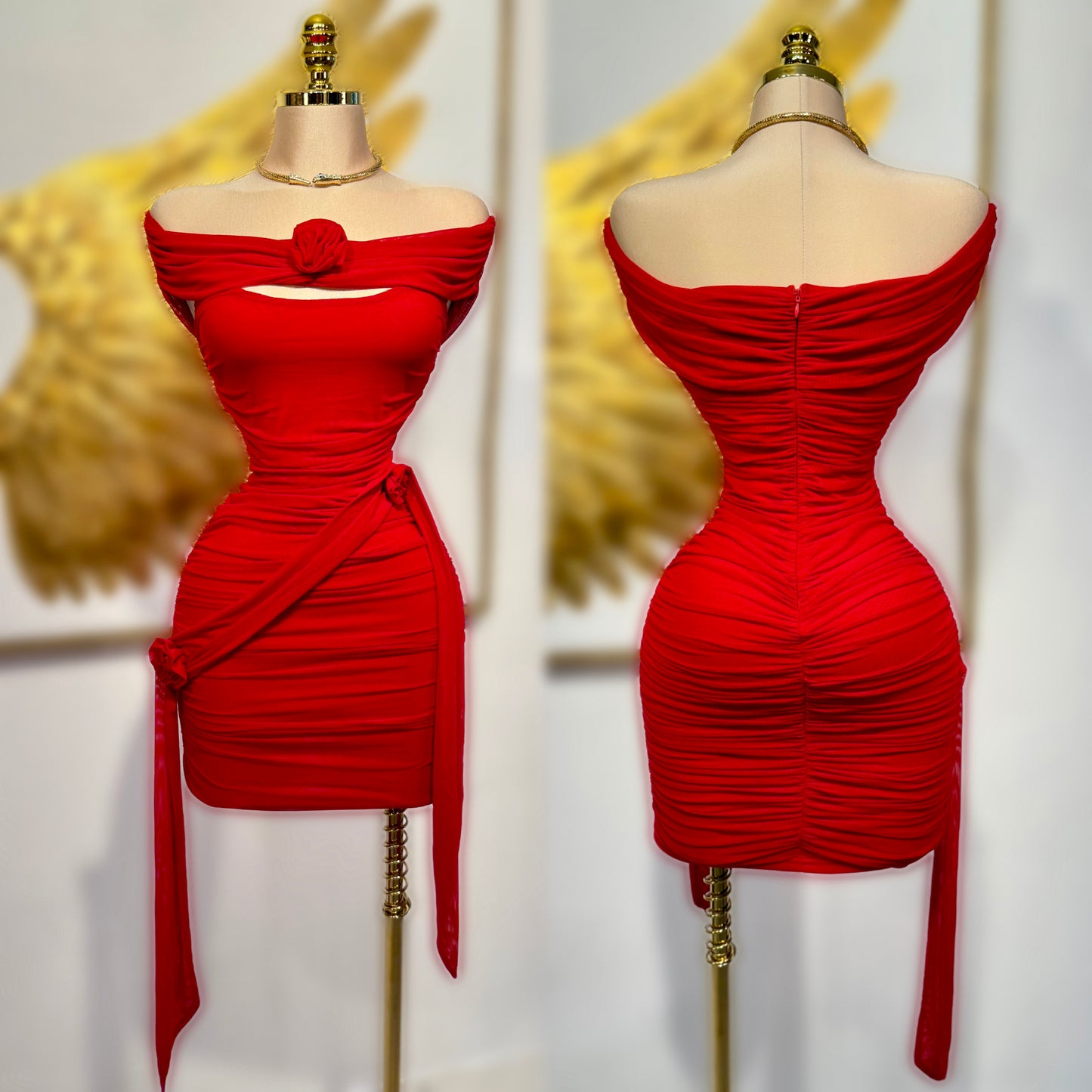 Vestido rojo mesh ❣️