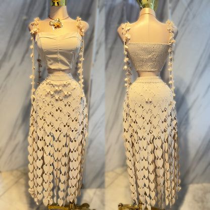 Conjunto beige corazones ✨