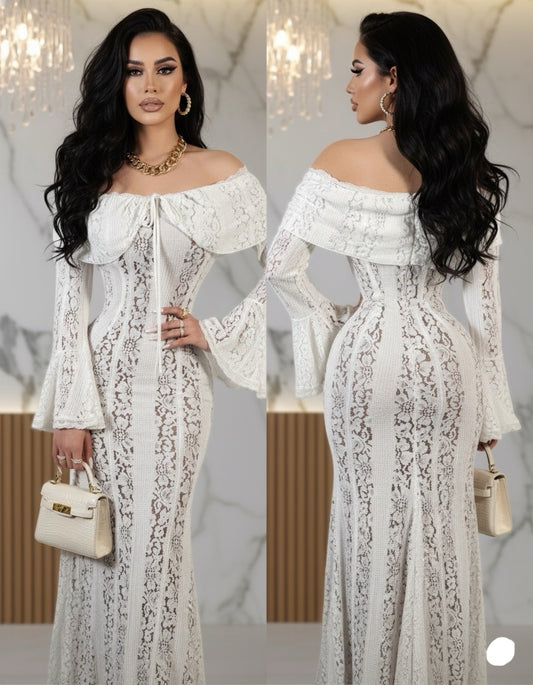 Vestido blanco encaje