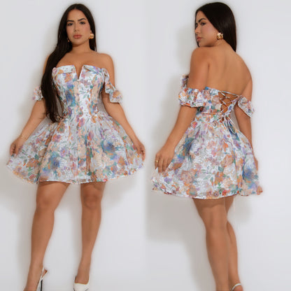 Mini vestido flores 🌺
