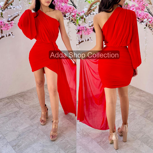 Vestido mesh asimétrico 🌹