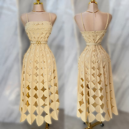 Vestido amarillo cinturón 💛