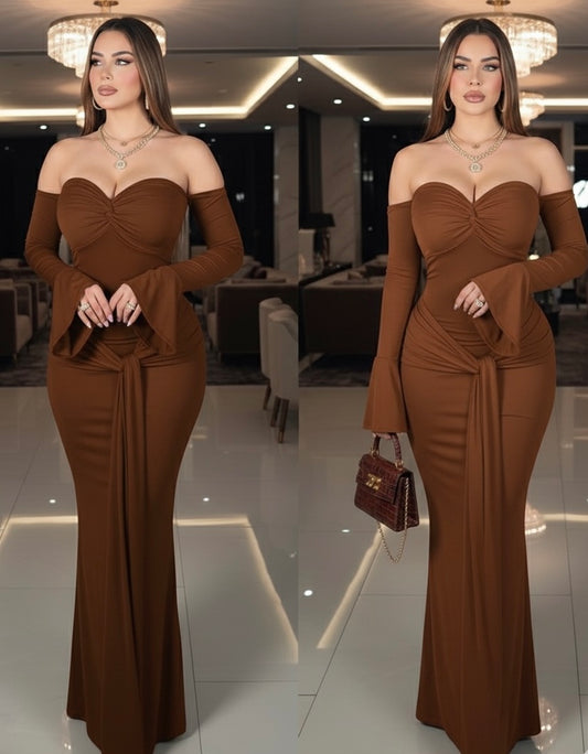 Vestido café licra 🤎